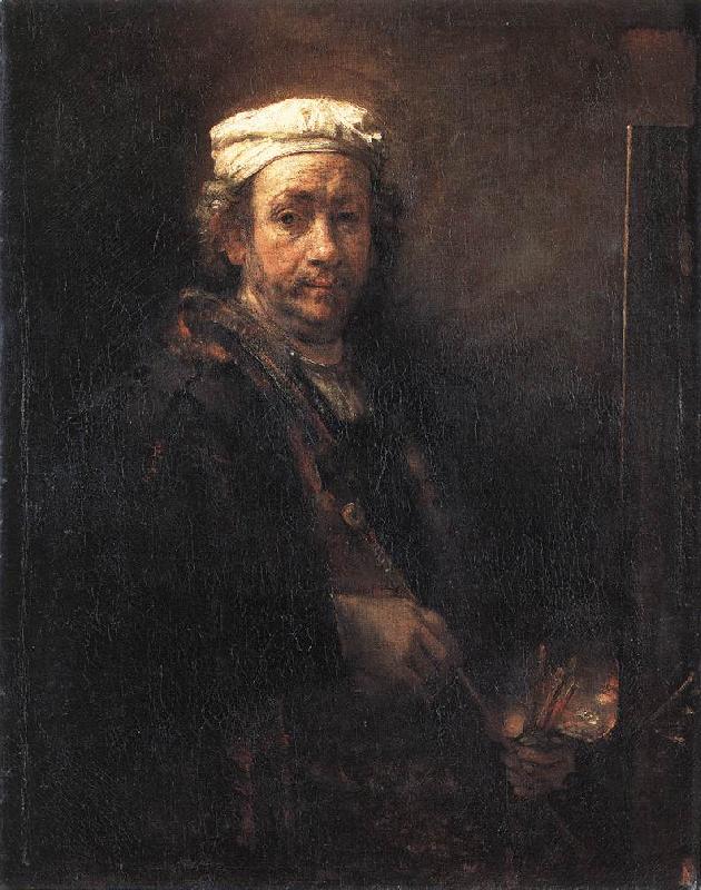REMBRANDT Harmenszoon van Rijn Portrait of the Artist at His Easel gu France oil painting art